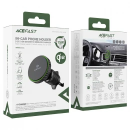 Автотримач з бездротовим ЗП Acefast D33 Qi2 Magnetic вентиляційну решітку
