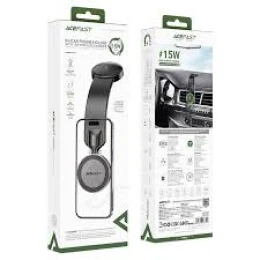 Автотримач з бездротовим ЗП Acefast D37 Magnetic на плоску поверхню