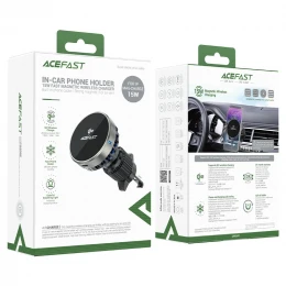Автотримач з бездротовим ЗП Acefast D40 Qi2 Magnetic вентиляційну решітку