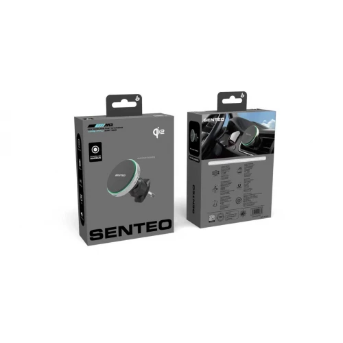 Автотримач з бездротовим ЗП SENTEO M2 Mag Pro series with MagSafe 15W вентиляційну решітку