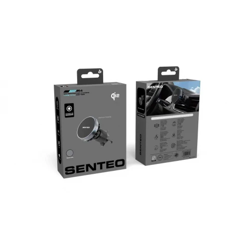 Автотримач з бездротовим ЗП SENTEO M4 Mag Pro series with MagSafe Qi2 15W вентиляційну решітку
