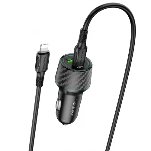 АЗП Borofone BZ21 Type-C to Lightning 2USB PD 30W 3A