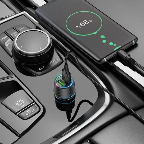 АЗП Borofone BZ21 Type-C to Lightning 2USB PD 30W 3A