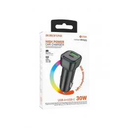АЗП Borofone BZ28A USB+USB-C PD/QC3.0 30W