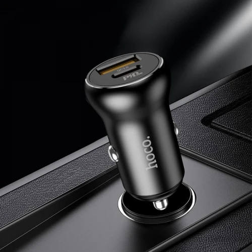 АЗП Hoco NZ5 Type-C to Lightning USB + USB-C PD/QC 30W 3A