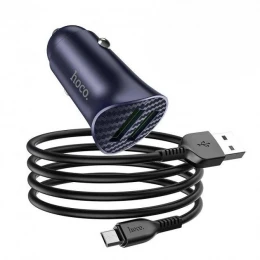 АЗП Hoco Z39 USB to Micro 2USB QC3.0 18W