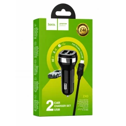 АЗП Hoco Z40 2USB 2.4A