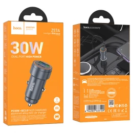 АЗП Hoco Z57A USB+USB-C PD/QC3.0 30W