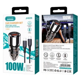 АЗП Jokade JH026 Type-C to Type-C USB+USB-C 100W