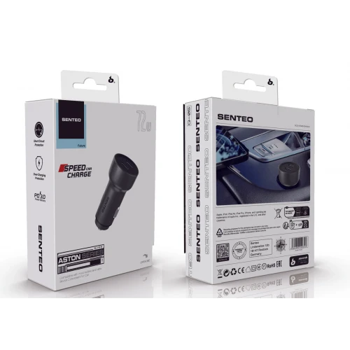 АЗП SENTEO Q-05 USB + USB-C PD/QC 72W 3A (CE Сертификат)