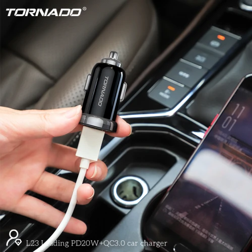 АЗП Tornado L23 USB + USB-C PD/QC 20W 3A