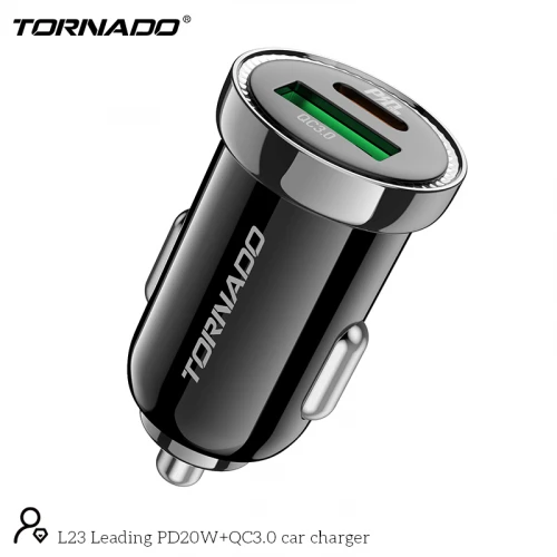 АЗП Tornado L23 USB + USB-C PD/QC 20W 3A