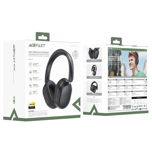 Бездротові навушники Bluetooth Acefast H12 hybrid active noise canceling