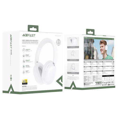 Бездротові навушники Bluetooth Acefast H12 hybrid active noise canceling