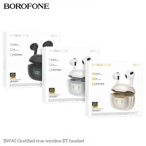 Бездротові навушники TWS Borofone BW40 Gratified true