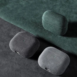 Чохол Alcantara Case for Apple for AirPods 4 з карабіном