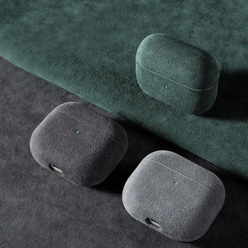 Чохол Alcantara Case for Apple for AirPods 4 з карабіном