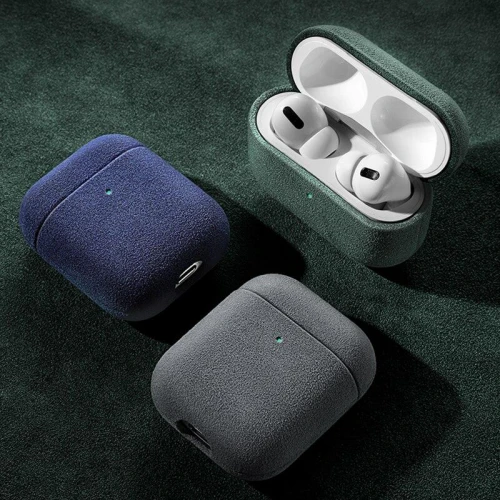 Чохол Alcantara Case for Apple for AirPods Pro 2 з карабіном