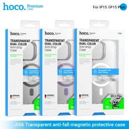 Чохол Hoco AS6 Transparent Anti-Fall Protective  for Apple for iPhone 15 Pro with MagSafe