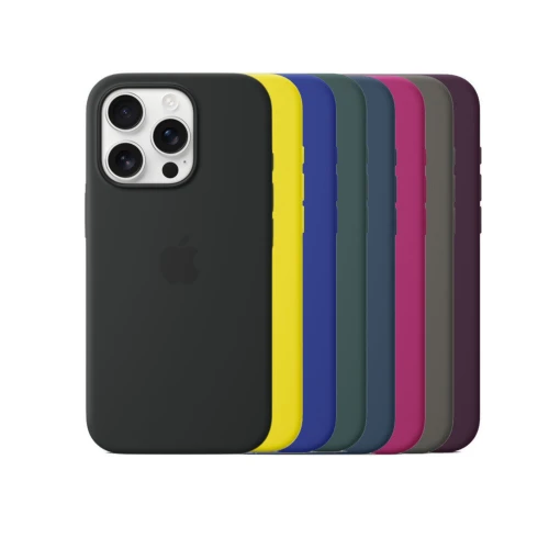Чохол Silicone Case 1:1 for Apple for iPhone 16 Pro Max with MagSafe animation з кнопкою