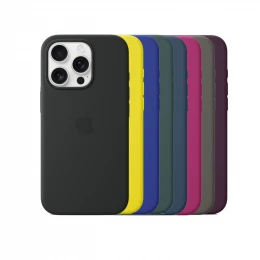 Чохол Silicone Case 1:1 for Apple for iPhone 16 with MagSafe animation з кнопкою