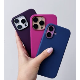Чохол Silicone Case 1:1 for Apple iPhone 16 Plus with MagSafe animation з кнопкою