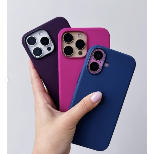 Чохол Silicone Case 1:1 for Apple iPhone 16 Plus with MagSafe animation з кнопкою