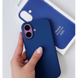 Чохол Silicone Case 1:1 for Apple iPhone 16 Plus with MagSafe animation з кнопкою