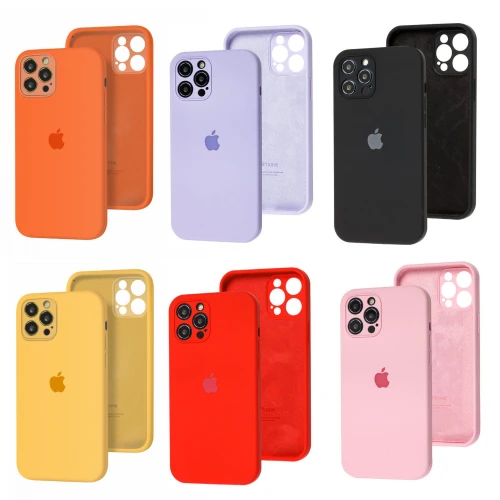 Чохол Silicone Case Full for Apple High Copy for iPhone 11 Pro Max захист камери квадратні грані