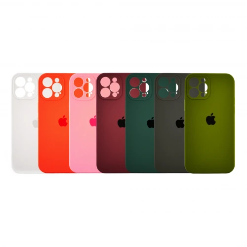 Чохол Silicone Case Full for Apple High Copy for iPhone 12 Pro захист камери