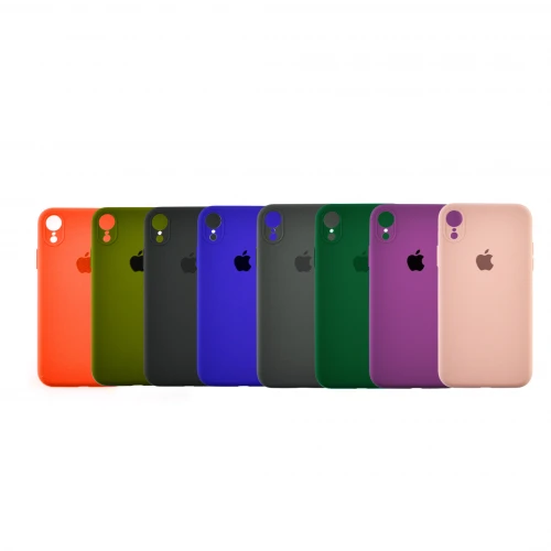 Чохол Silicone Case Full for Apple High Copy for iPhone XR захист камери квадратні грані