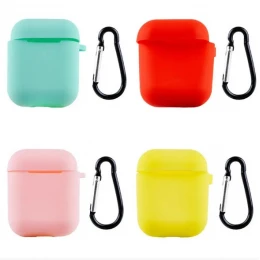 Чохол Soft Silicon Case for Apple for AirPods 2 з карабіном