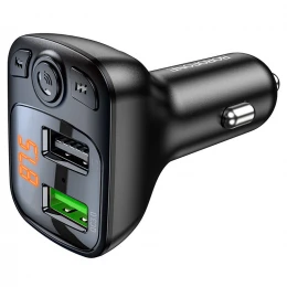 FM-модулятор Borofone BC41 2USB QC3.0 з дисплеем