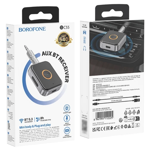FM-модулятор Borofone BC55 AUX BT