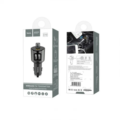 FM-модулятор Hoco E19 2USB 2.4A Wireless FM