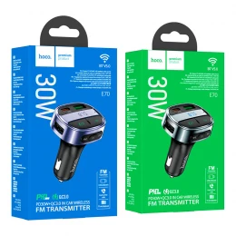 FM-модулятор Hoco E70 3A PD/QC 30W