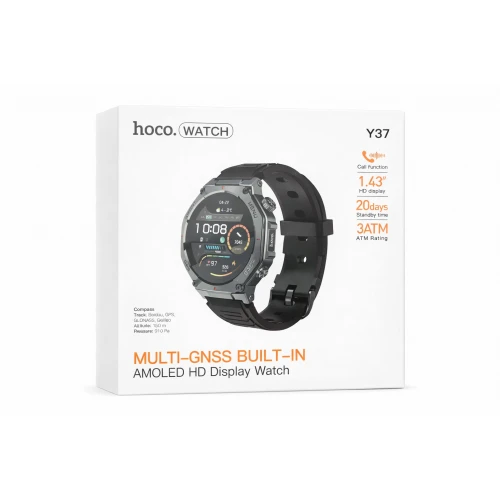 Годинник Smart Watch Hoco Y37 AMOLED HD