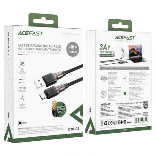 Кабель Acefast C10-04 3A USB to Type-C 1.2m