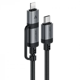 Кабель Acefast C20-01 30W Type-C to Type-C | Lightning 1.2m