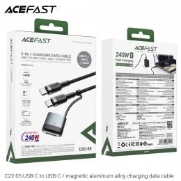 Кабель Acefast C22-05 140W Type-C to Type-C 1.2m