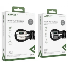 Кабель Acefast C6-03 with display PD 100W 5A Type-C to Type-C 2m