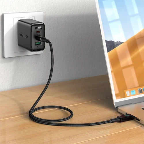 Кабель Acefast C6-03 with display PD 100W 5A Type-C to Type-C 2m