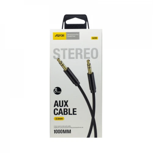 Кабель AUX Aspor A230 3.5 to 3.5 1m