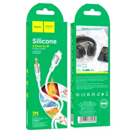 Кабель AUX Hoco UPA22 Lightning to 3.5 1m Silicone