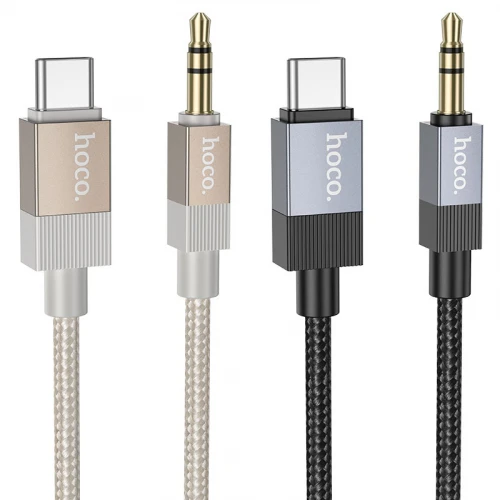 Кабель AUX Hoco UPA32B Type-C to 3.5 1m