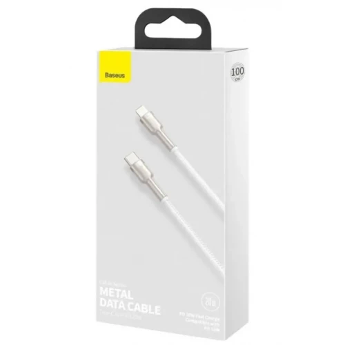 Кабель Baseus Cafule METAL CATLJK-A02 PD 20W Type-C to Lightning 1m