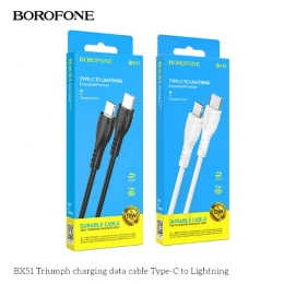 Кабель Borofone BX51 Triumph PD 12W Type-C to Lightning 1m