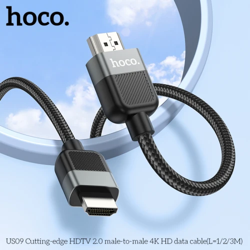 Кабель HDMI-HDMI Hoco US09 4K HDTV 2.0 3m