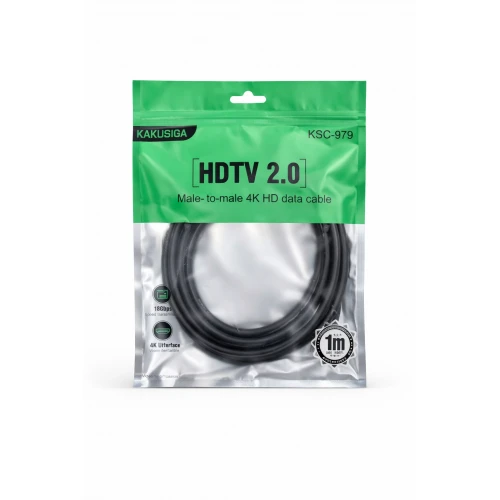 Кабель HDMI-HDMI Kakusiga KSC-979 4K HDTV 2.0 1m