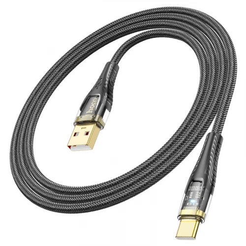 Кабель Hoco U121 gold standart 5A USB to Type-C 1m